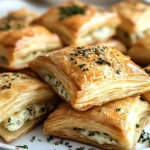 Herb and Cheese Stuffed Puff Pastry Bites