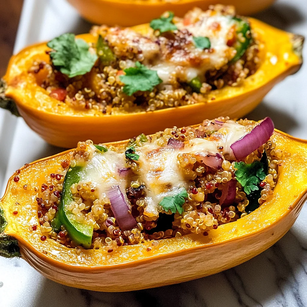 Quinoa Stuffed Delicata Squash