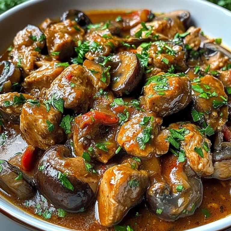 Spicy Chicken Livers with Mushrooms