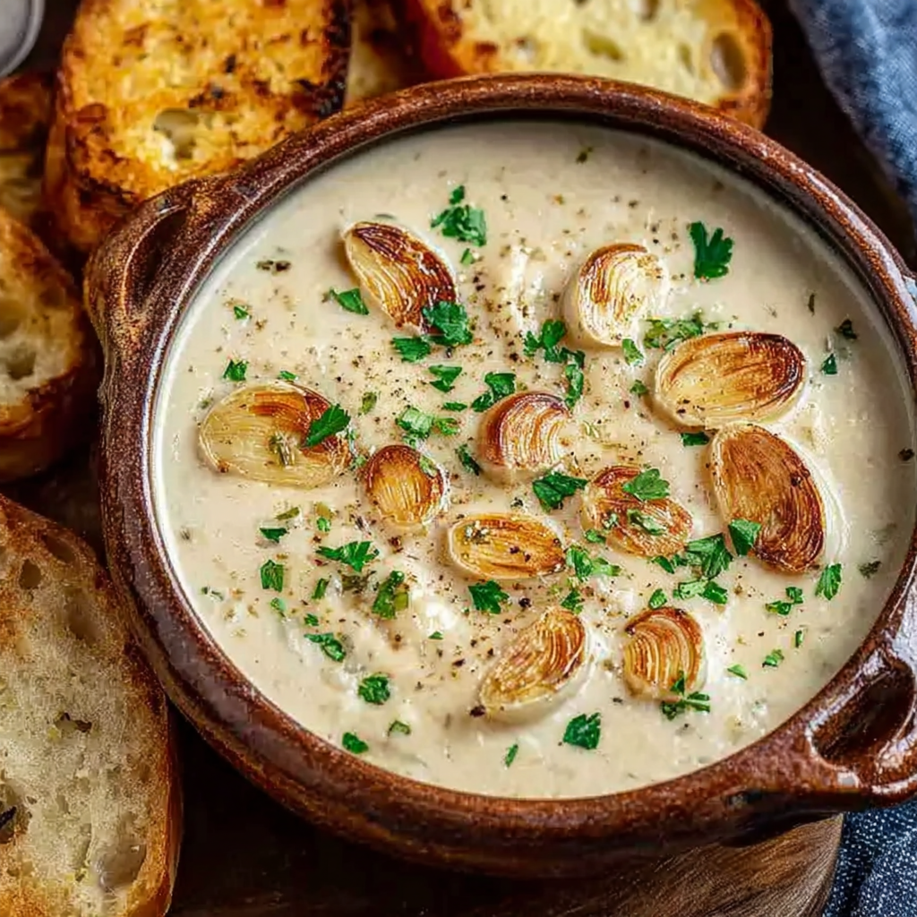 Country French Garlic Soup