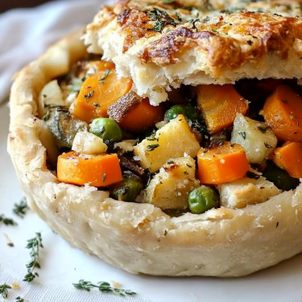 Roasted Autumn Vegetable Pot Pies