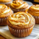 Best Swirled Pumpkin Cream Cheese Muffins