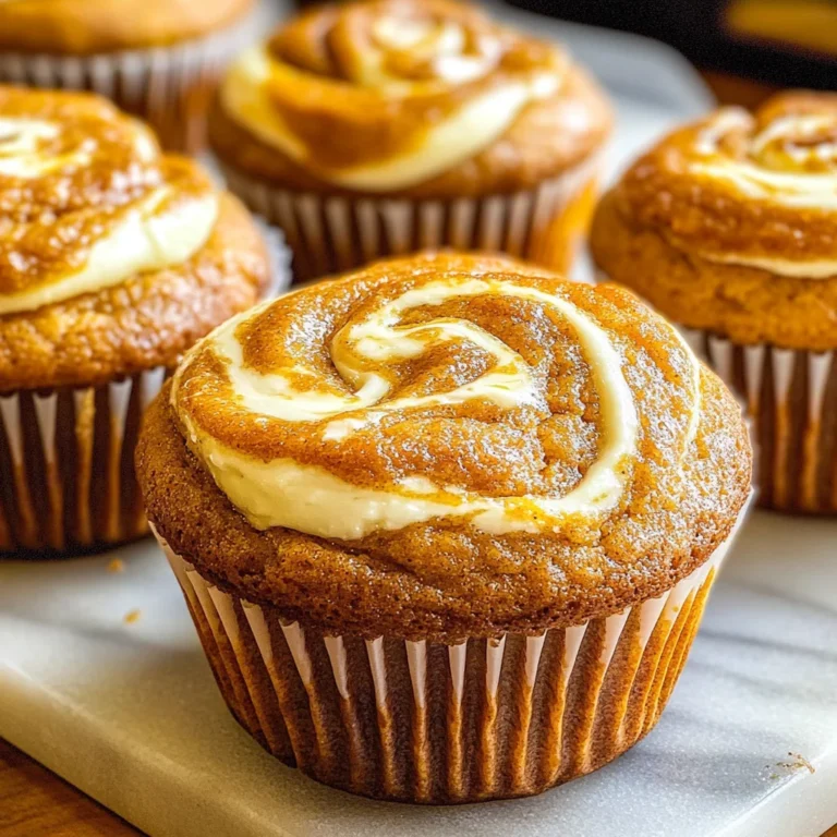 Best Swirled Pumpkin Cream Cheese Muffins