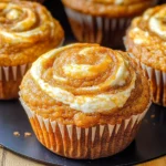 Best Swirled Pumpkin Cream Cheese Muffins