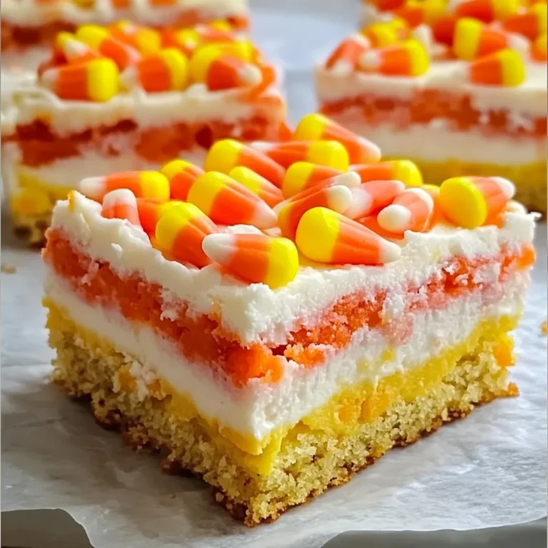 Candy Corn Cookie Bars Recipe!