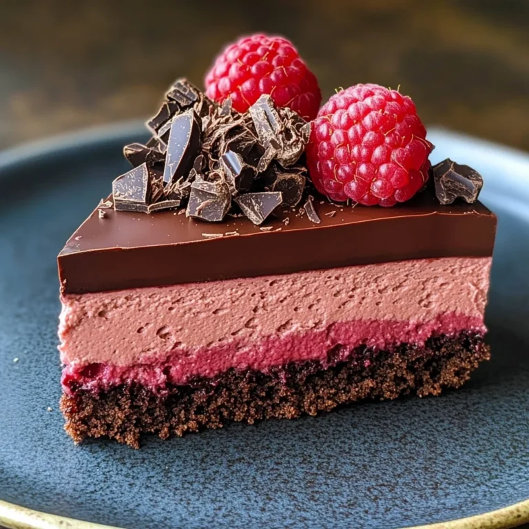 Chocolate Raspberry Mousse Cake