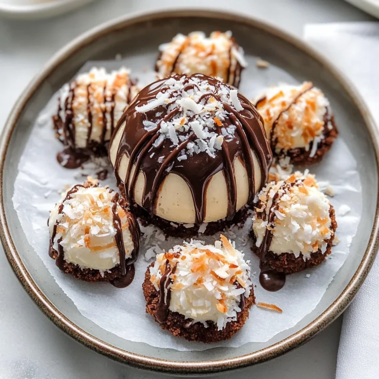 Coconut Dome with Chocolate Spread