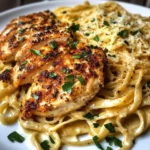 Creamy Cajun Three-Cheese Chicken Linguine