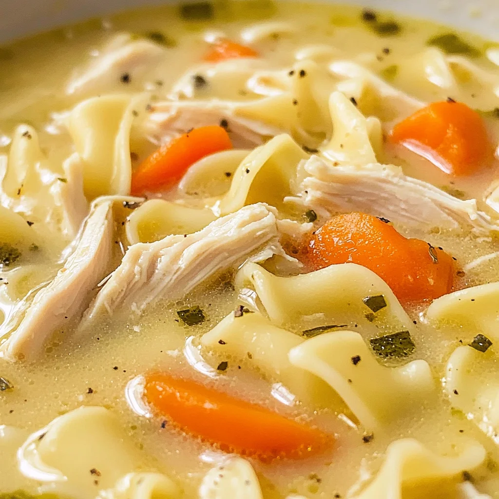 Creamy Chicken Noodle Soup