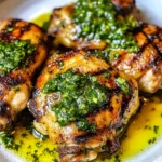 Grilled Chicken Thighs with Chimichurri
