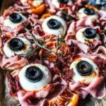 Halloween Antipasto Eyeballs Appetizer
