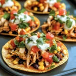 Mexican Rotisserie Chicken Tostadas