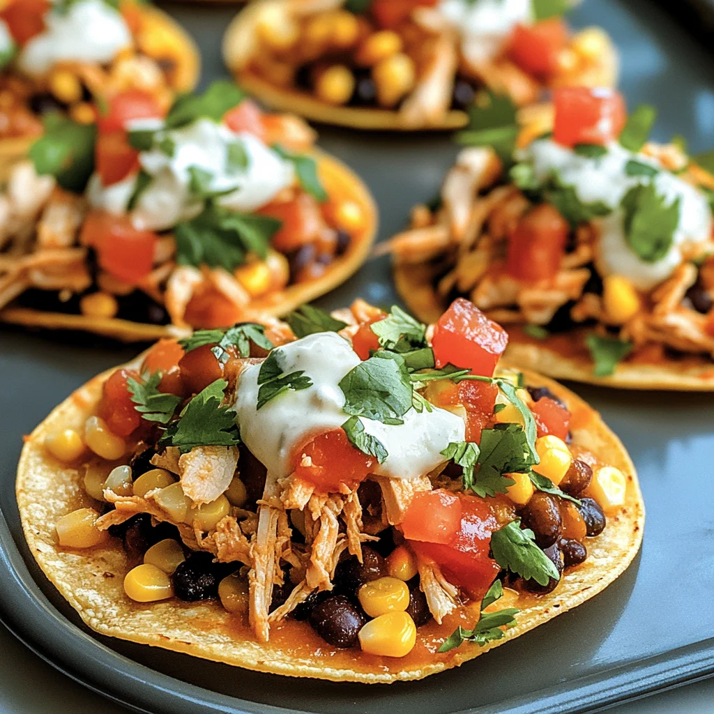 Mexican Rotisserie Chicken Tostadas