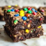 Monster Cookie Fudgy Brownies