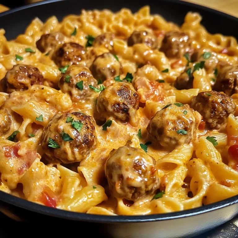 One-Pot Creamy Cajun Meatball Pasta: Easy & Flavorful Recipe