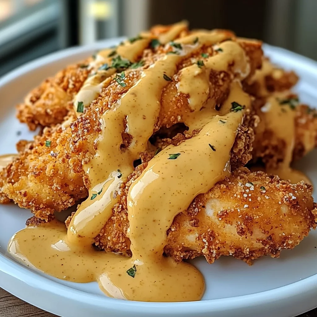 Pretzel Chicken with Mustard-Cheddar Sauce: An Amazing Ultimate Recipe