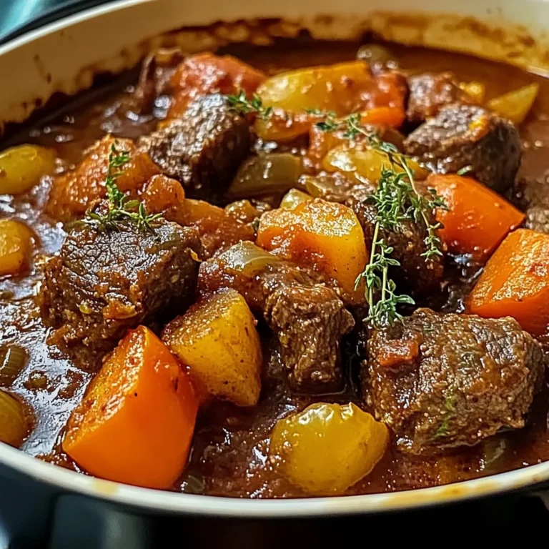 Slow-Baked Tuscan Beef Casserole with Rustic Vegetables