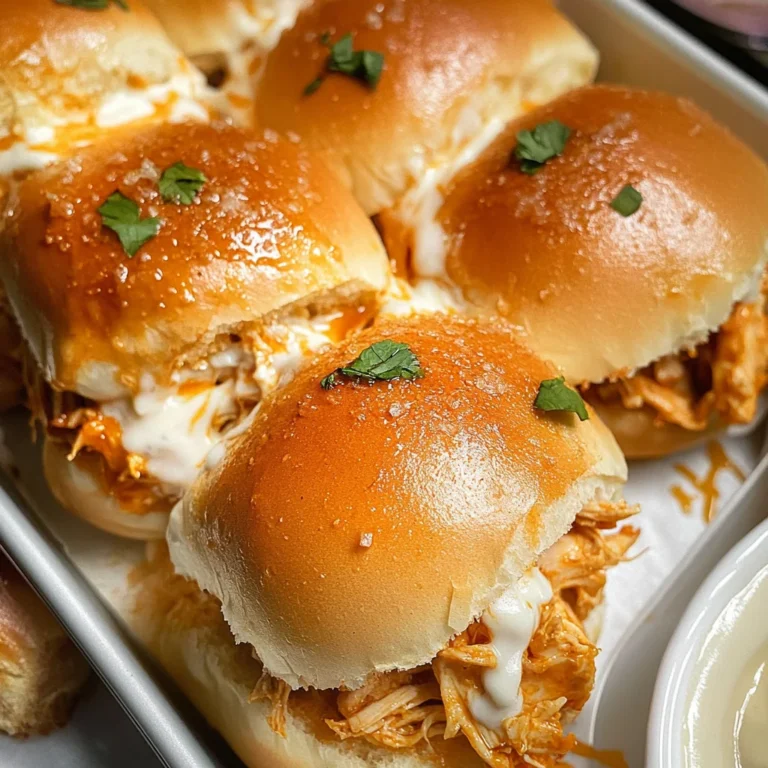 Spicy Buffalo Chicken Sliders