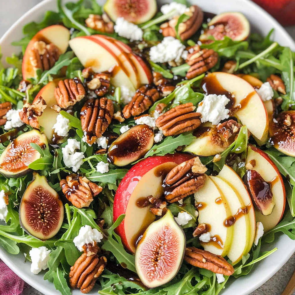 Apple Arugula Salad With Maple Pecans