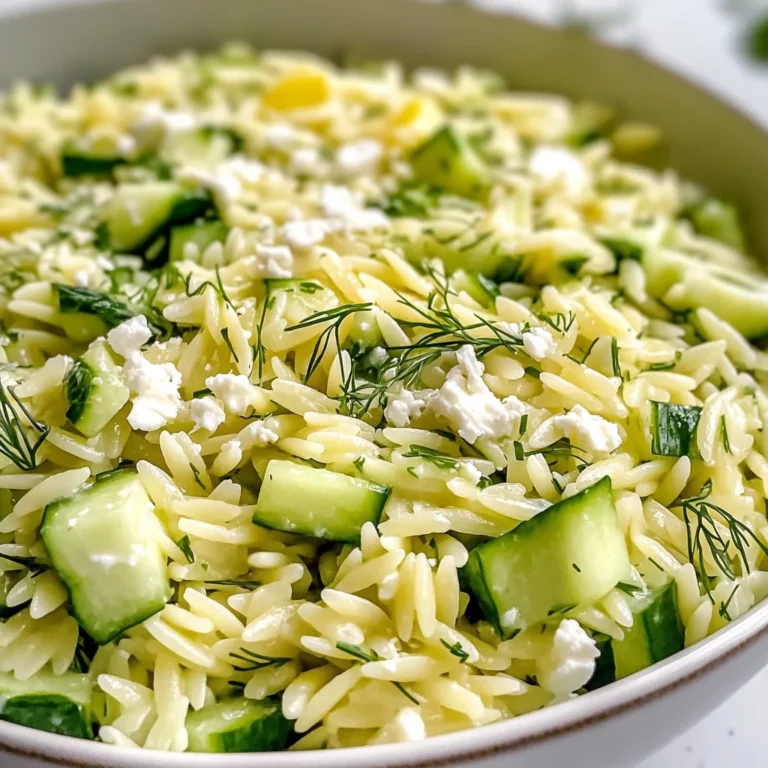 Best Cucumber Lemon Orzo Salad