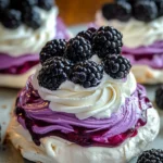 Blackberry Pavlovas