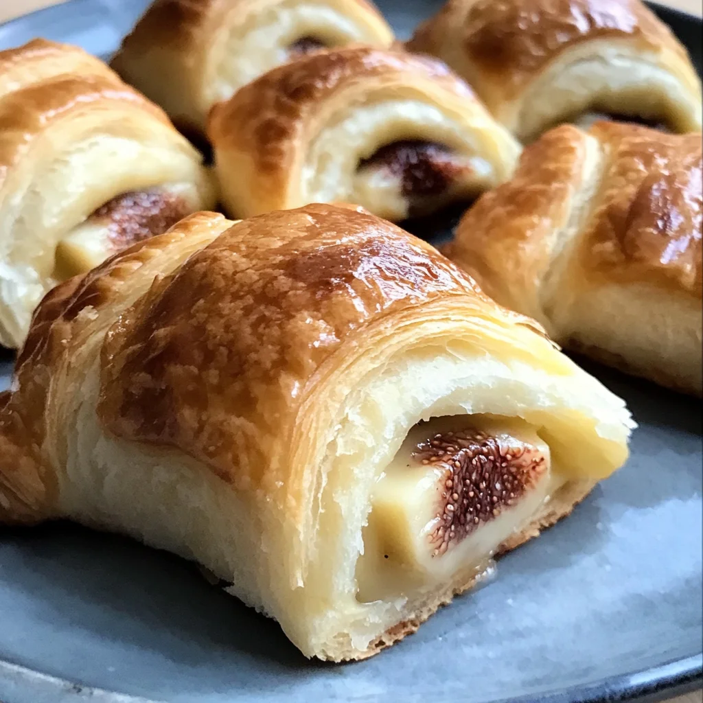 Breakfast Crescent Rolls With a Fig and Brie Surprise