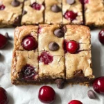 Cherry Chocolate Chip Blondies