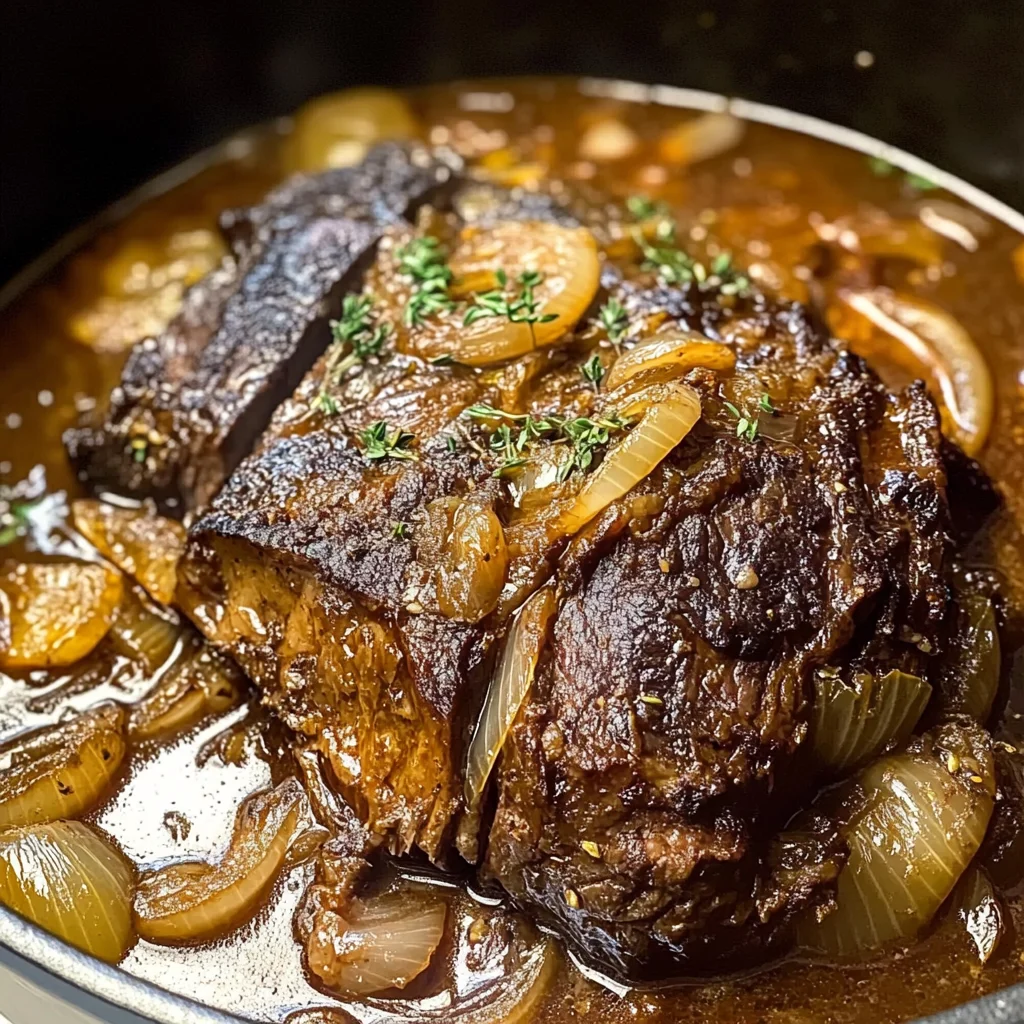 Comforting French Onion Pot Roast - theamazingfood