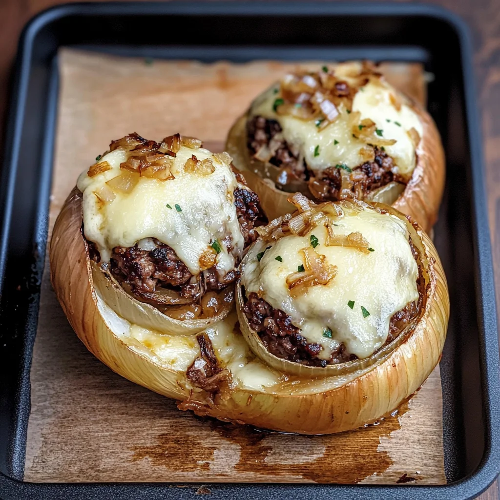 Deconstructed French Onion Burger