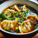 Easy Asian Dumpling Potsticker Soup