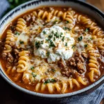 Easy Lasagna Soup Recipe: Cheesy Beef & Tomato Pasta