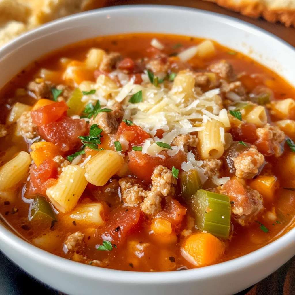 Easy Pasta Fagioli with Sausage