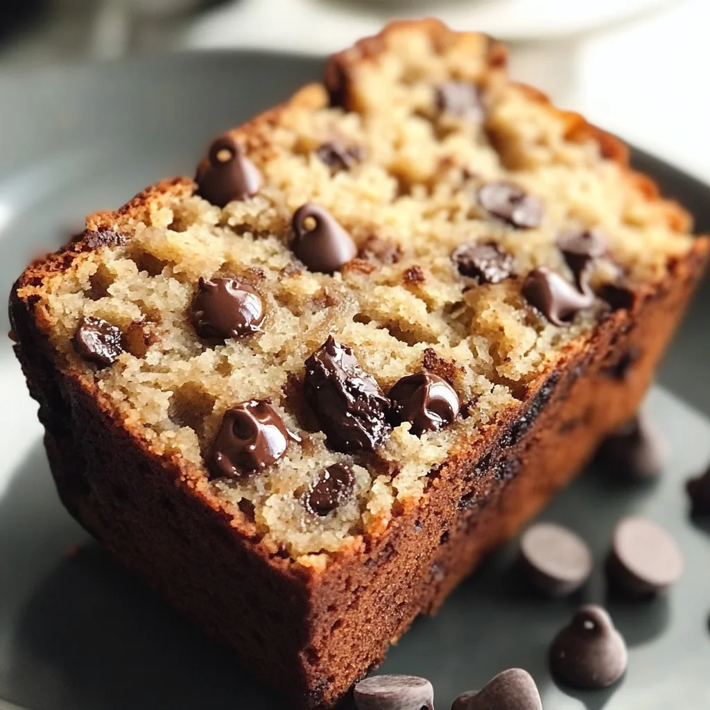 Easy Peanut Butter Chocolate Chip Banana Bread Recipe