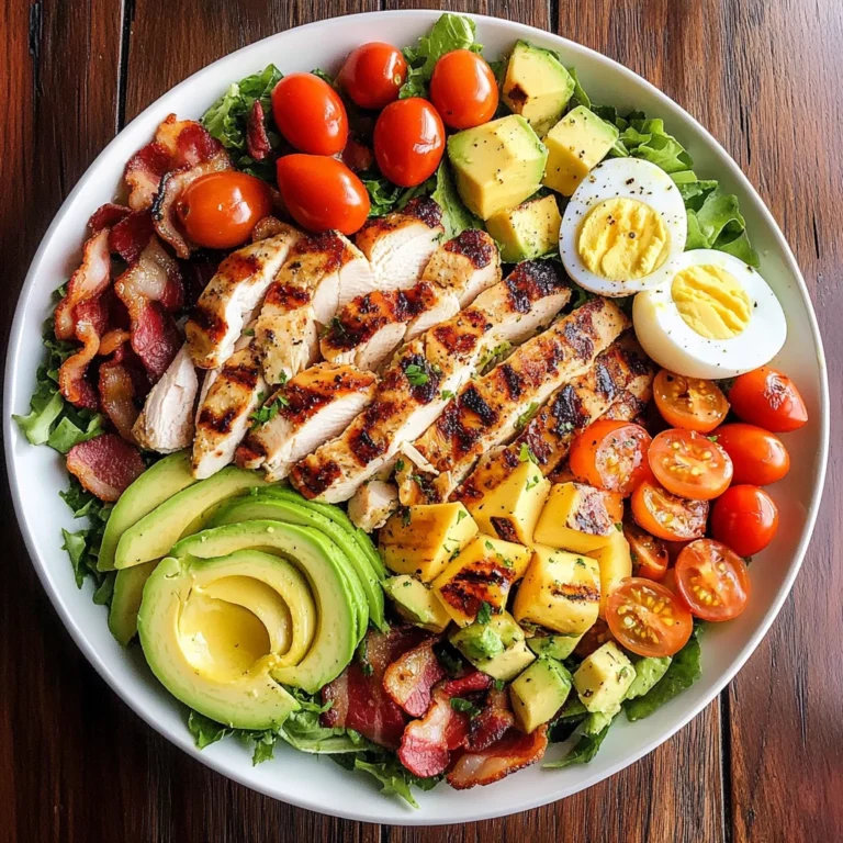 Grilled Chicken Cobb Salad with Honey Dijon {Paleo, Whole30 Option}