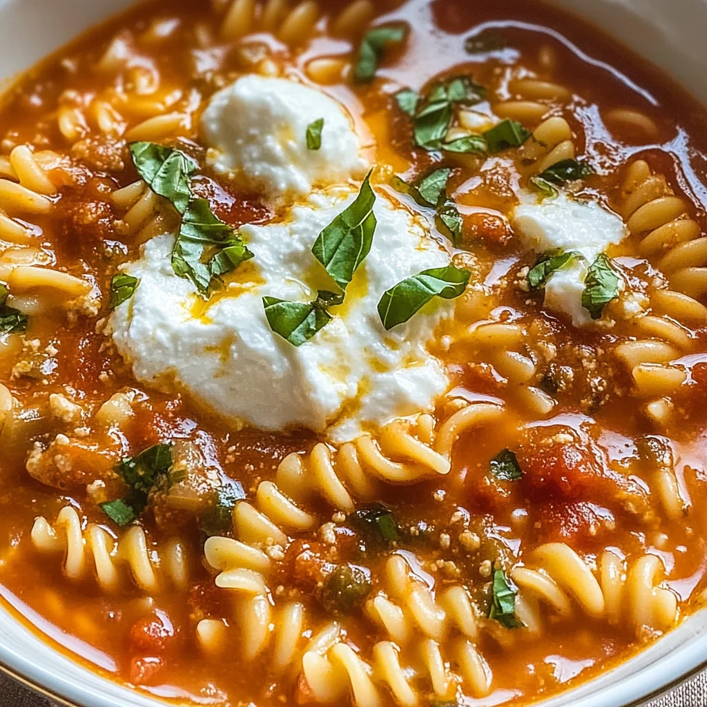 Irresistible Lasagna Soup
