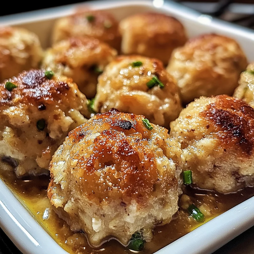 Leftover Turkey Stuffing Balls Recipe