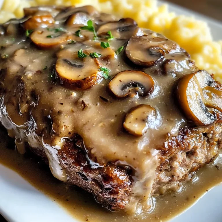 Meatloaf with Mushroom Gravy