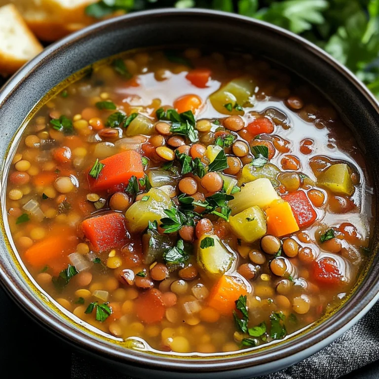 Mediterranean Lentil Soup
