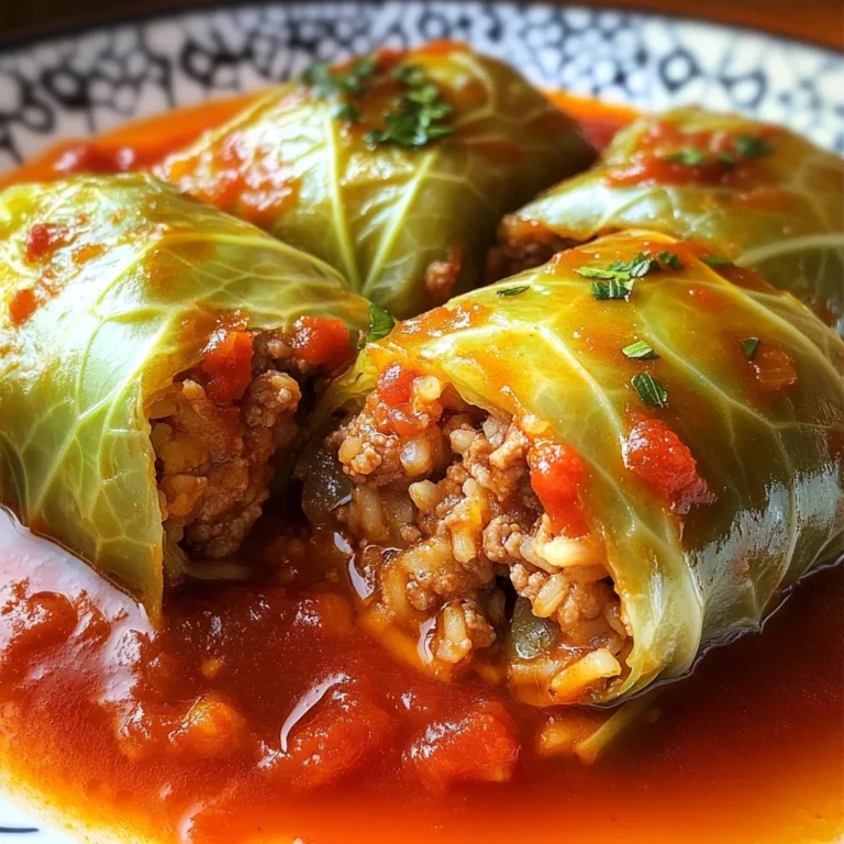 Polish Stuffed Cabbage Rolls: Comforting Flavor