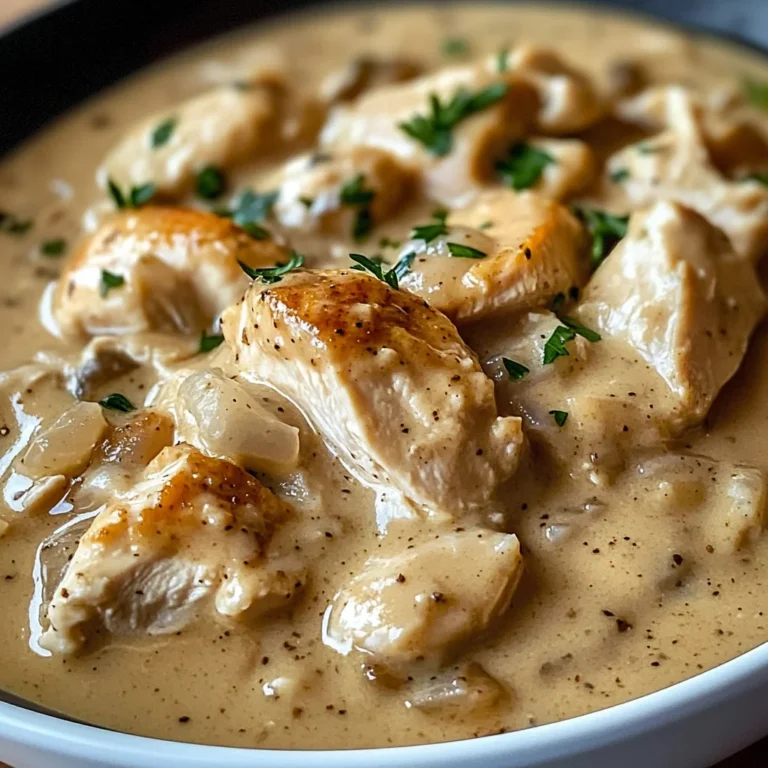 Slow Cooker Creamy Chicken & Gravy