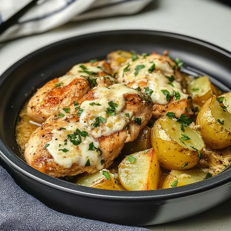 Slow Cooker Parmesan Garlic Chicken and Potatoes