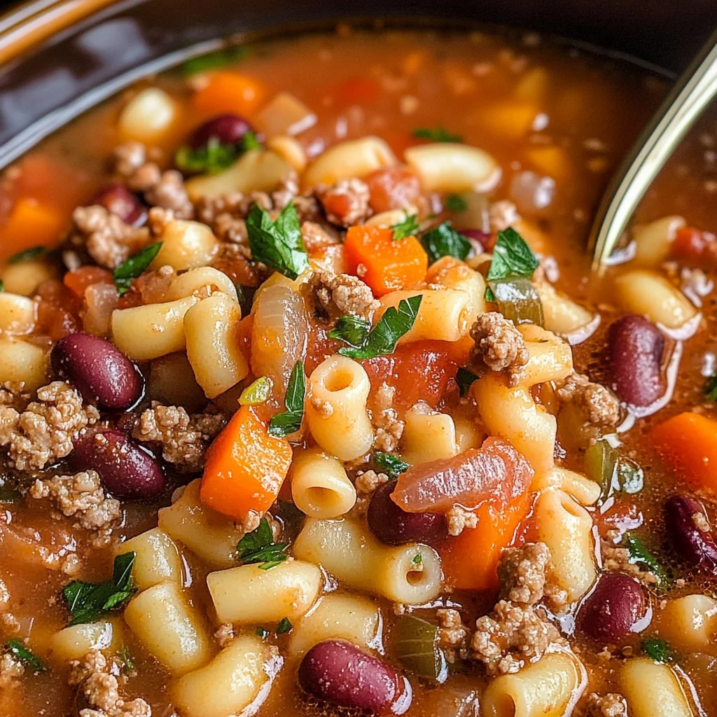 Slow Cooker Pasta e Fagioli