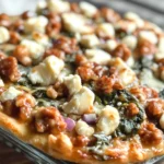 Tasty Spinach and Feta Flatbread Pizza - theamazingfood