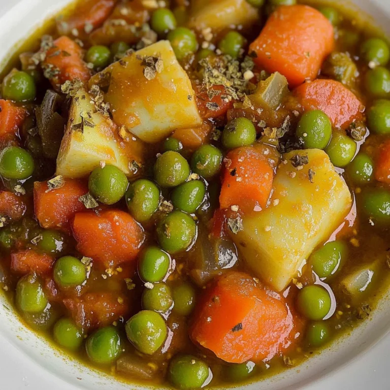 Traditional Greek Green Peas Stew