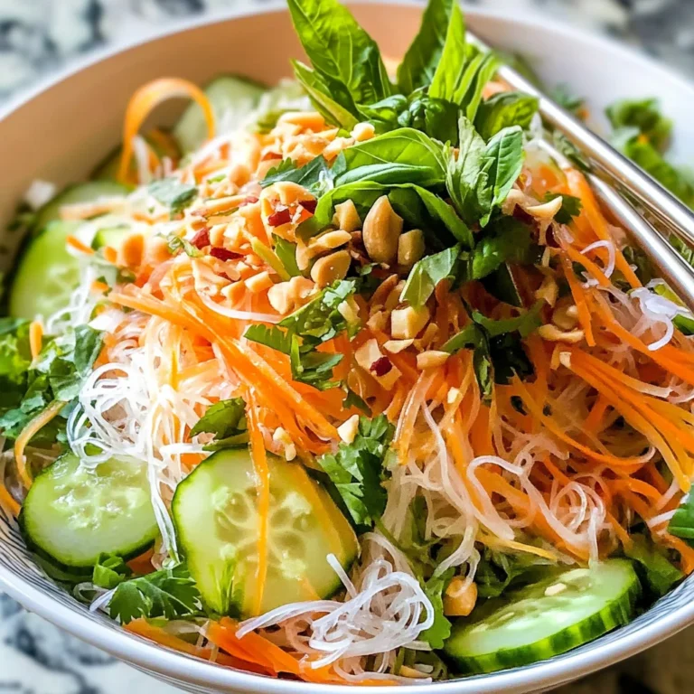 Vietnamese Noodle Salad with Tangy Dressing