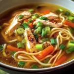 Aromatic Ginger Garlic Chicken Noodle Soup - Alrightwithme