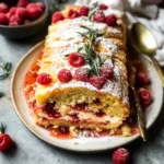 Christmas Raspberry Cake Roll