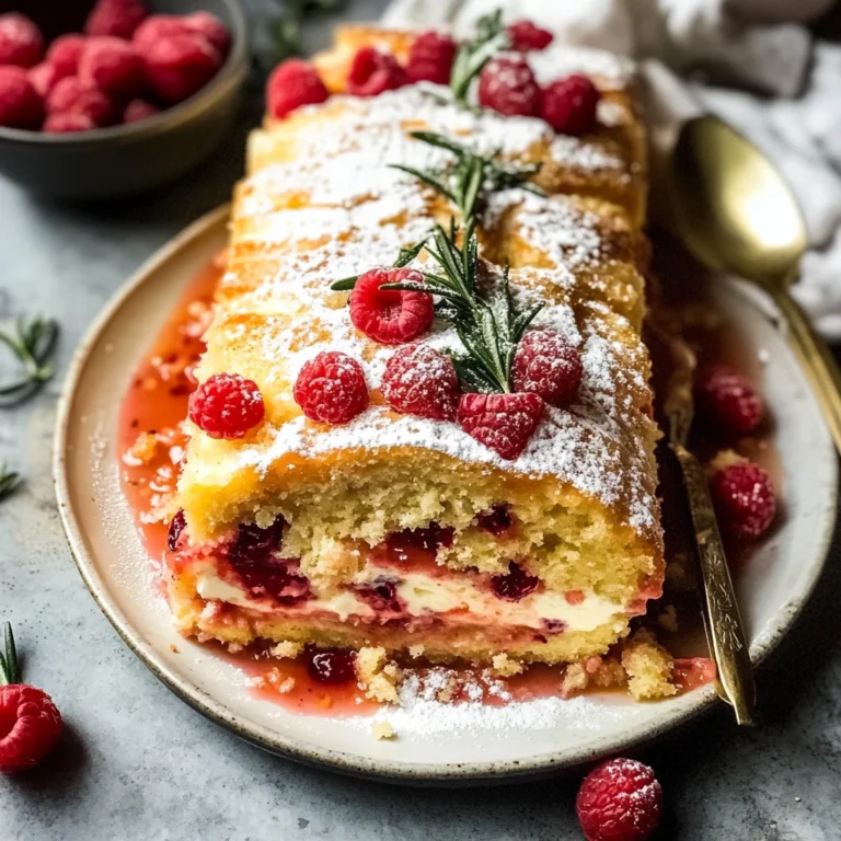 Christmas Raspberry Cake Roll