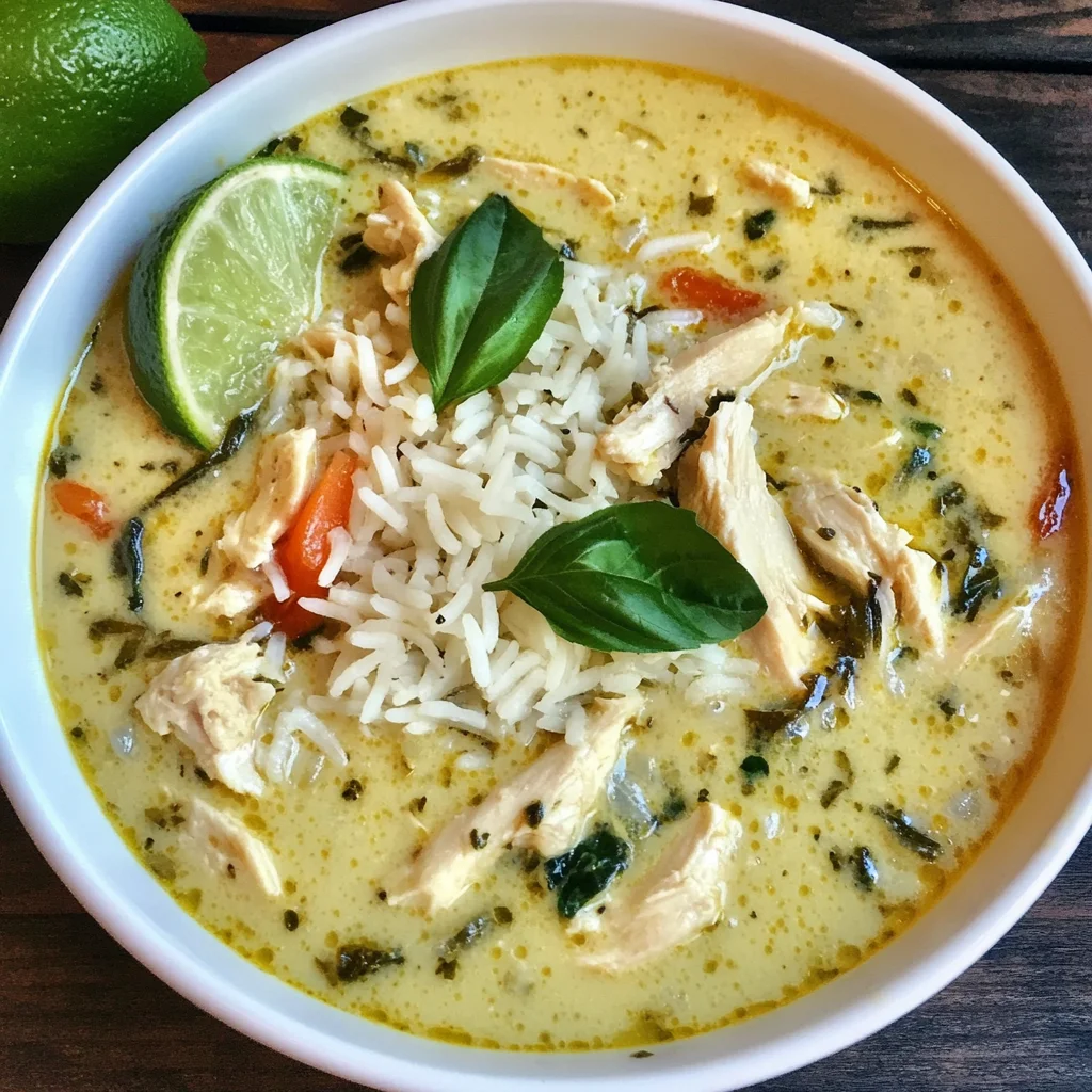 Crock Pot Thai Ginger Chicken Soup