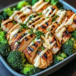 Grilled Chicken & Broccoli Bowls With Creamy Garlic Sauce Delight Your Taste Buds!